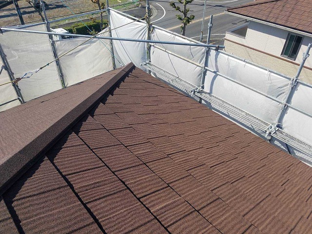 エコグラーニを使用した屋根